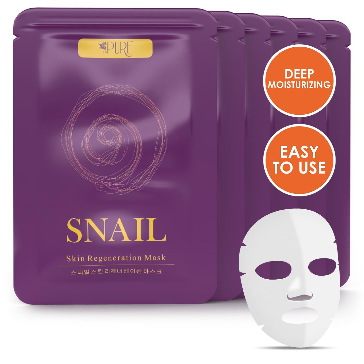 Korean Snail Face Mask – Hydrate, Repair & Glow