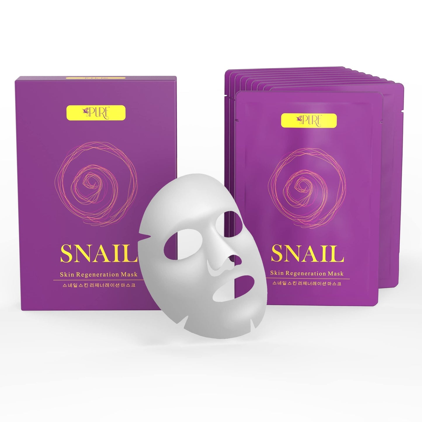 Korean Snail Face Mask – Hydrate, Repair & Glow