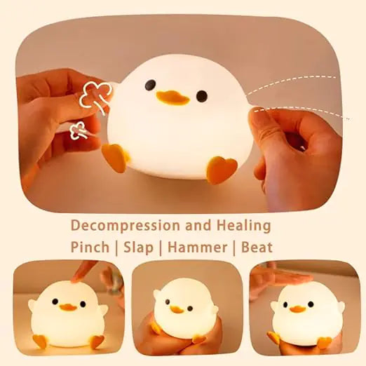 LED Duck Night Light – Cute, Safe & Touch-Controlled